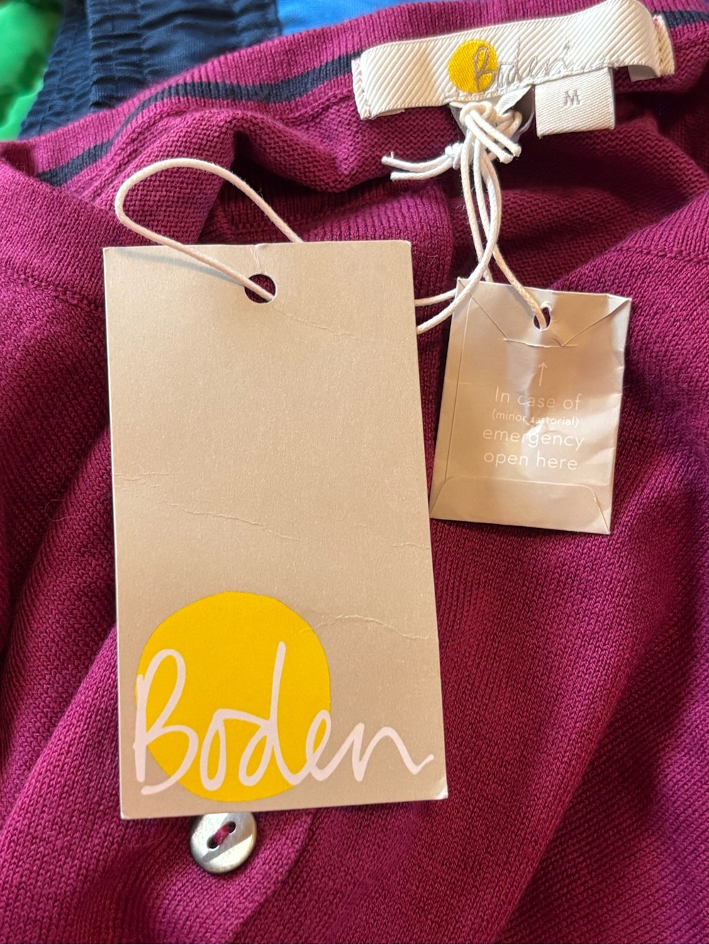 NWT Boden Favourite Crop Crew Cardigan sz M - Picture 5 of 7